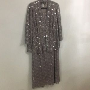 Two piece evening dress and jacket